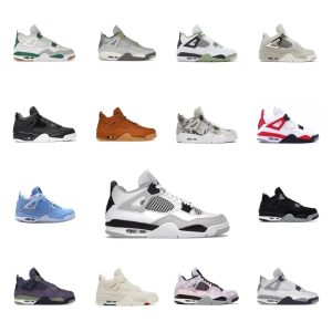 Collection of Air Jordan 4 sneakers in various colorways and designs